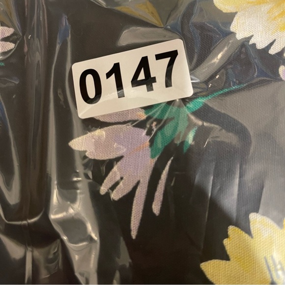 LOFT Midi Wrap Skirt Women’s Sz 2 Black Floral Linen Blend Moody Feminine Spring - Picture 10 of 10